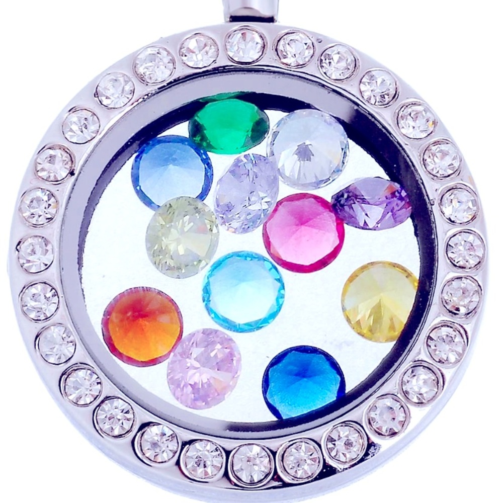 Floating charm necklace